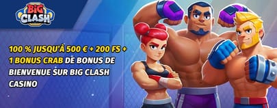 Bonus de bienvenue BigClash Casino