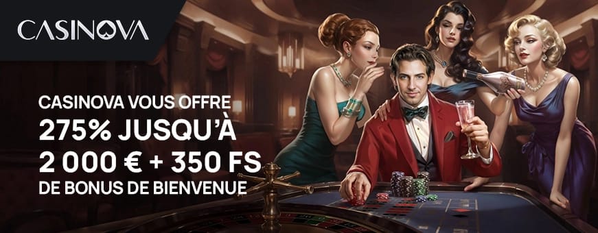 L offre de bienvenue de casinova casino
